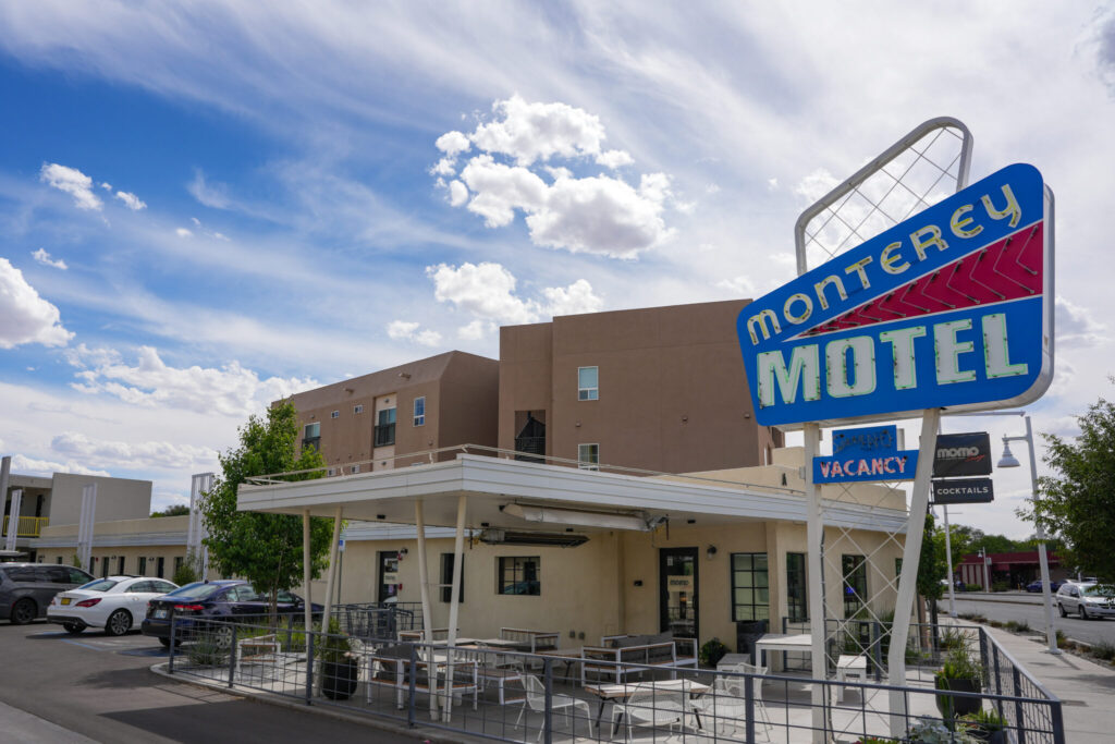 Exterior of Monterey Motel in Albuquerque, New Mexico