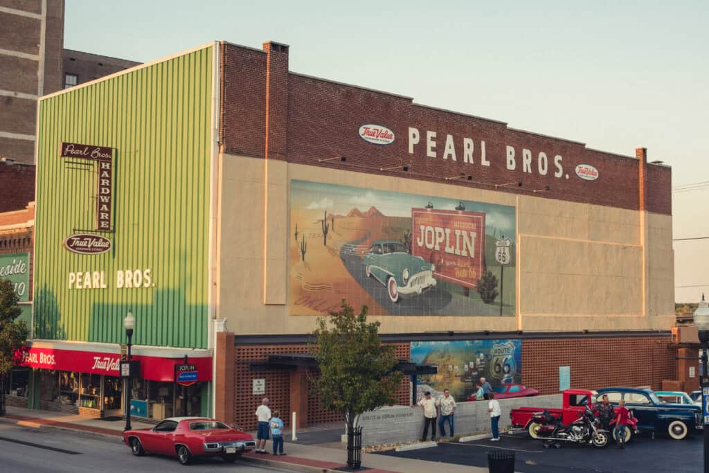 Route 66-inspired murals decorate Joplin’s Route 66 Mural Park