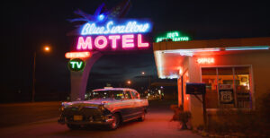 Blue Swallow Motel in Tucumcari, New Mexico